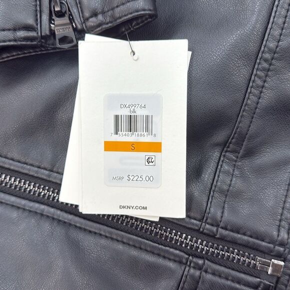 NWT DKNY Charcoal Hooded Men's Jacket Size S - Picture 5 of 11
